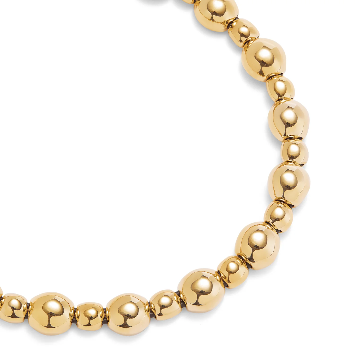 SER INTREPIDA MEDIUM SPHERE GOLD NECKLACE - Image 4