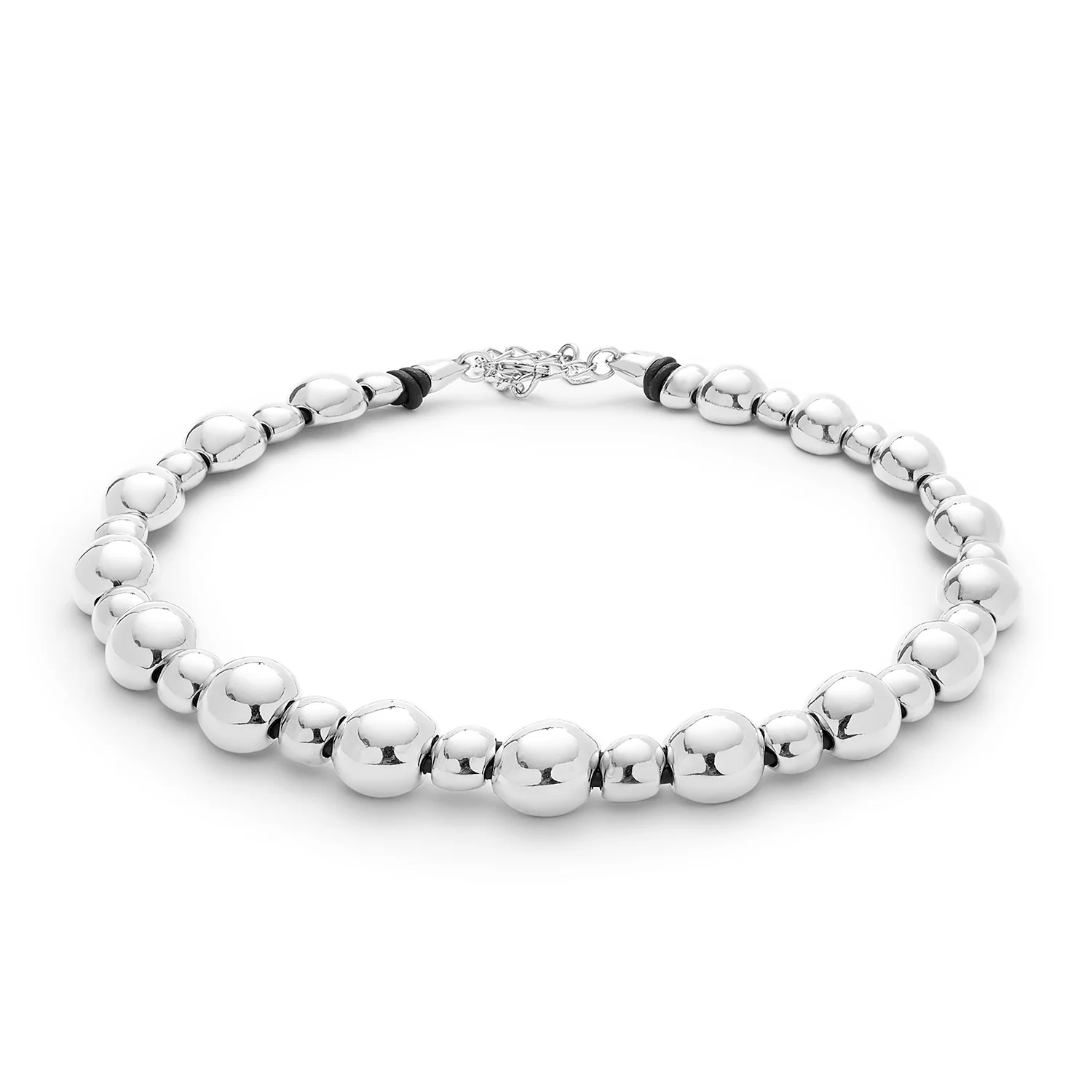 SER INTREPIDA MEDIUM SPHERE SILVER NECKLACE - Image 3