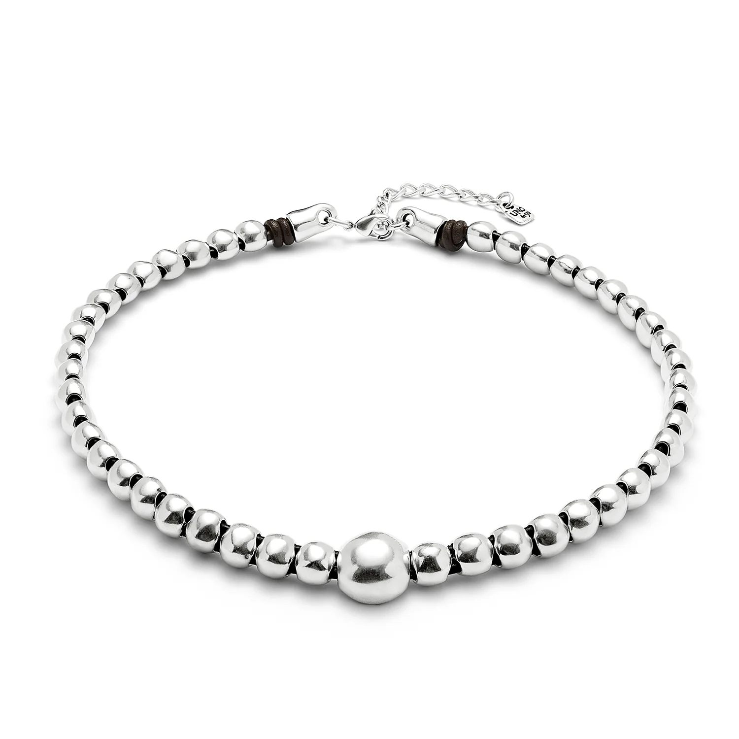 SER INTREPIDA SPHERE SILVER NECKLACE - Image 3