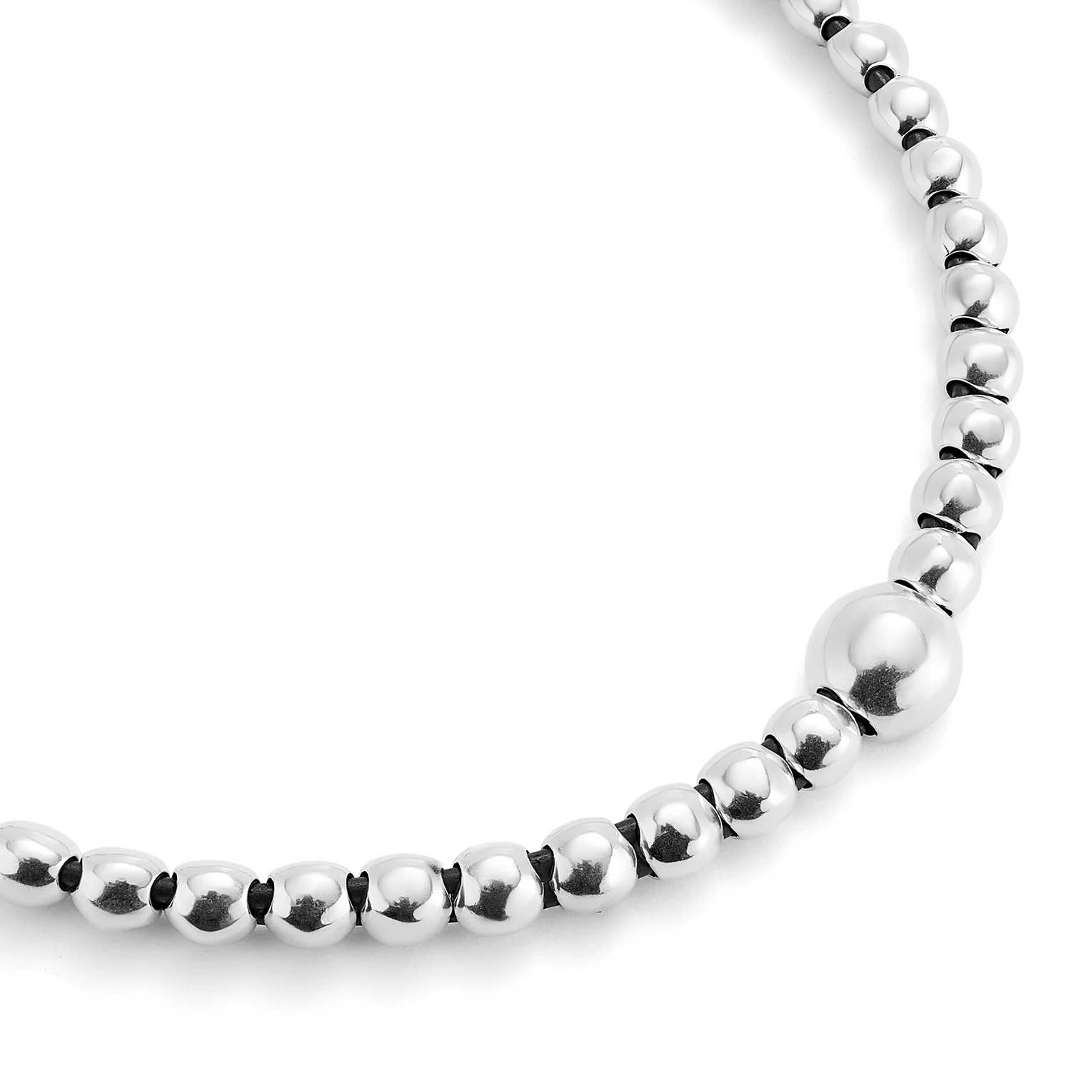 SER INTREPIDA SPHERE SILVER NECKLACE - Image 4