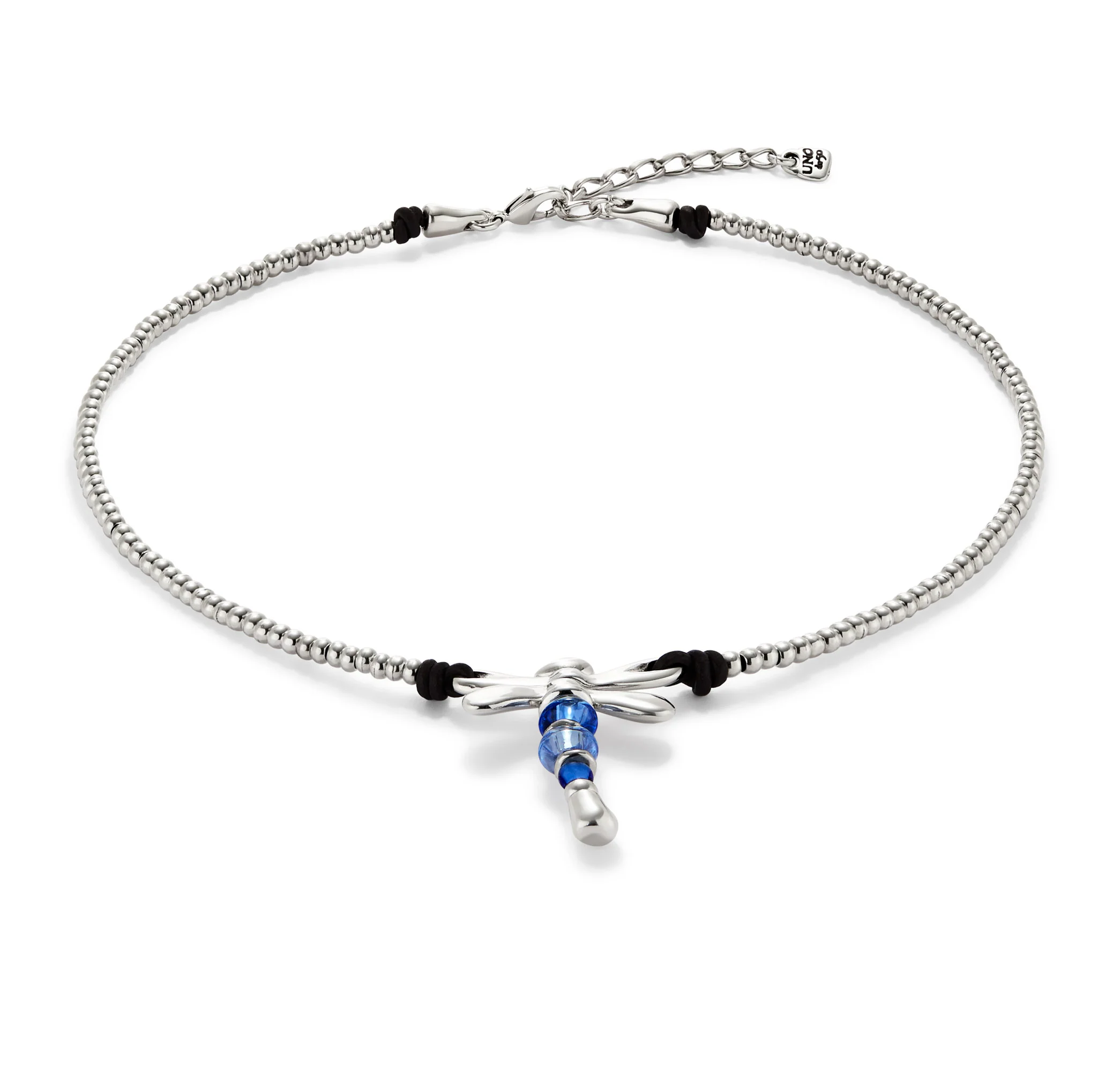 SER REBELDE CRYSTAL DRAGONFLY SILVER NECKLACE - Image 3