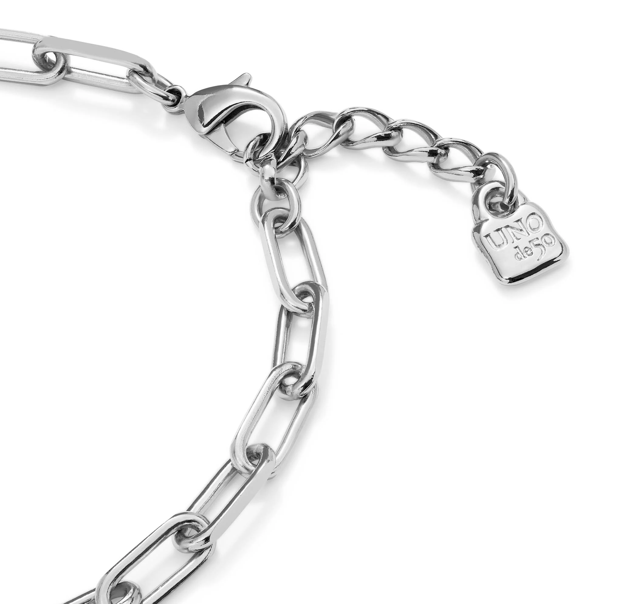 SER VALIENTE CHAIN LINK SILVER NECKLACE - Image 4