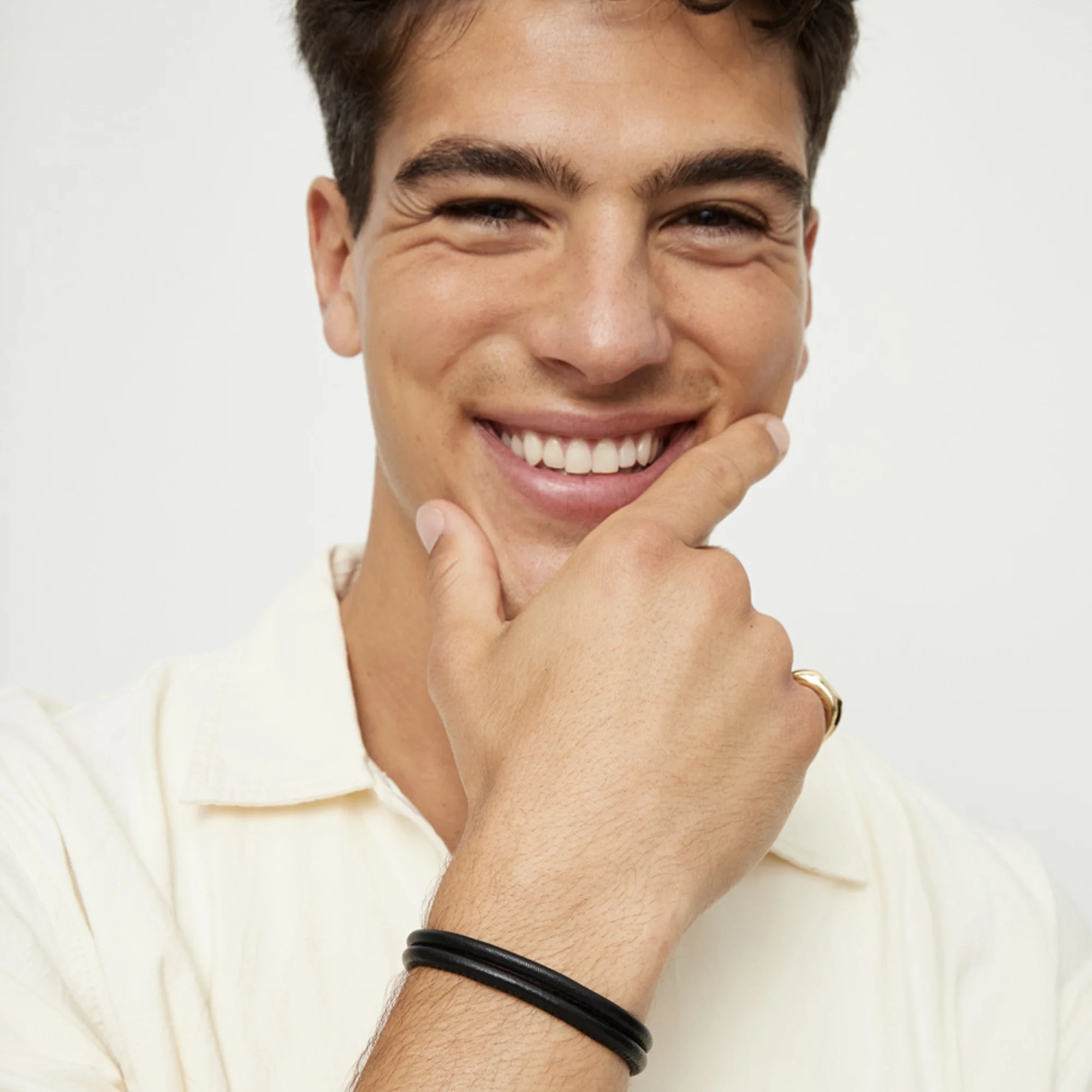 UNSTOPPABLE DOUBLE LEATHER BRACELET - Image 4